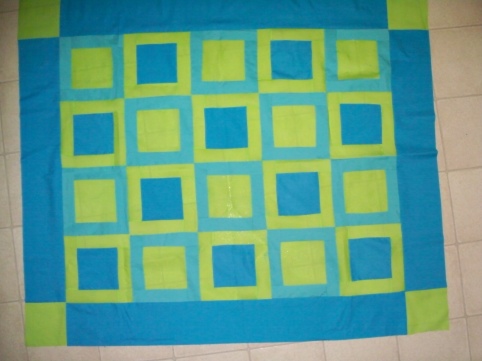 Baby quilt top