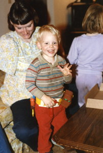 Young Joshua with a rather dirty shirt