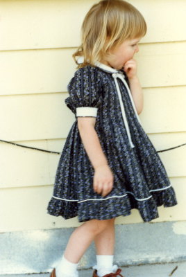 Rebekah at 2--with the beginnings of hair