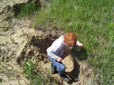 Anthony in the 'cracks'