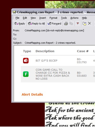 Crimemapping report-Bit G/F's bicep