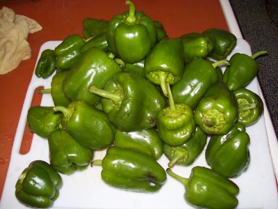 Peppers from Mom's garden
