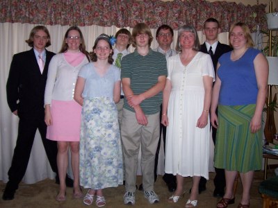 The family at Easter