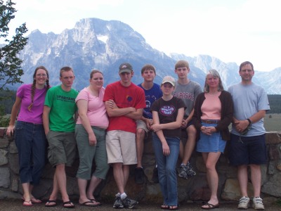 The family at Grand Teton National Park