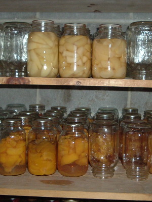 Some of Mom's canning