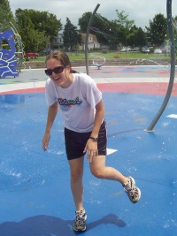 Joanna at Splash Park