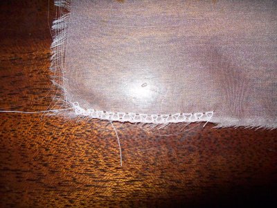 Stitching produce bags