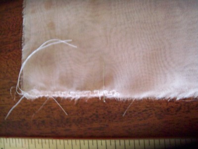 Stitched edges aligned