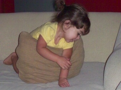 Livi with pillow