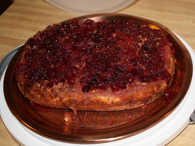 Cranberry-Pecan Upside Down Cake