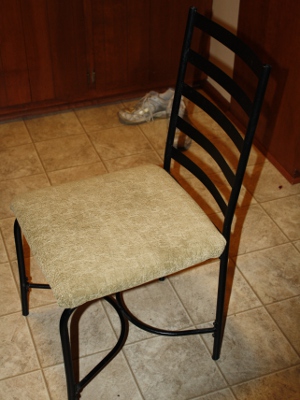 Reupholstered chairs