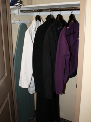 ?Clothes in hotel closet
