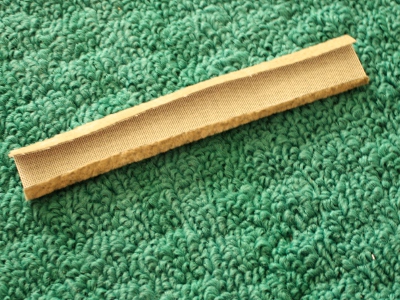 Ironing folds in the straps