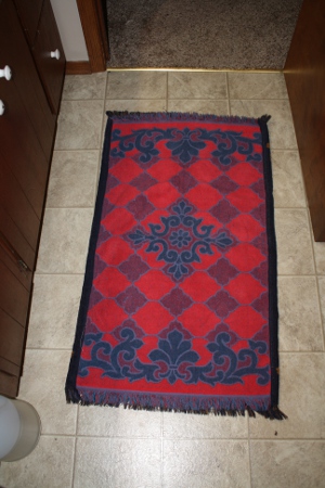Christmas throw rug