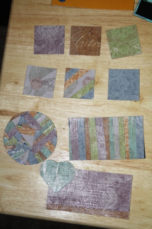 Decoupaged magnets