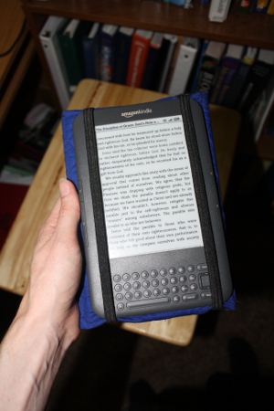 Kindle cover fully opened