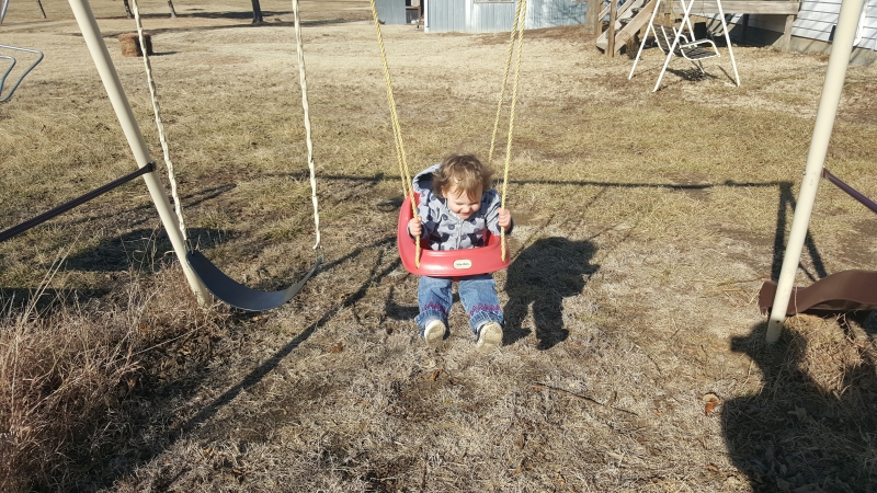 Swinging, a favorite pastime