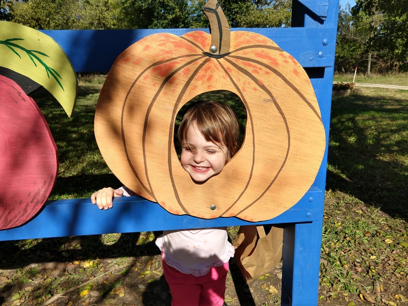 Tirzah Mae as a pumpkin