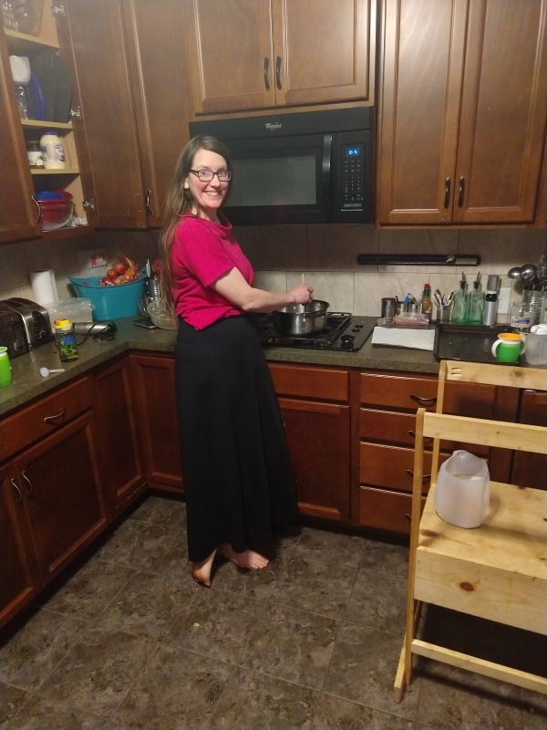 Barefoot, Pregnant, in the Kitchen.